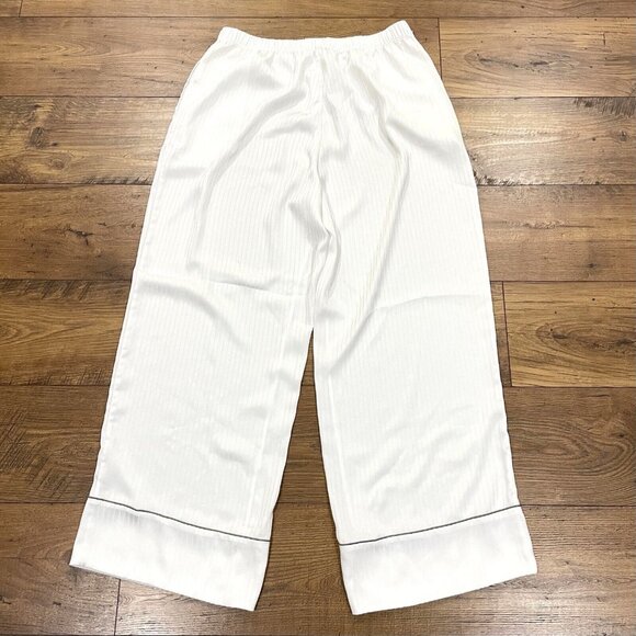 NAP Loungewear Pants‎ Womens XXL Wide Leg Palazzo Pajama Faint Stripe Pull On - Picture 8 of 16